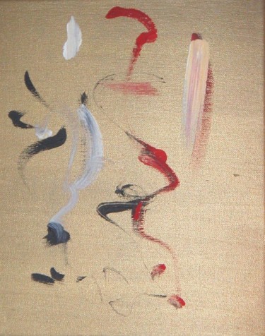 Peinture intitulée "or-rouge.jpg" par Chantal Listoir, Œuvre d'art originale
