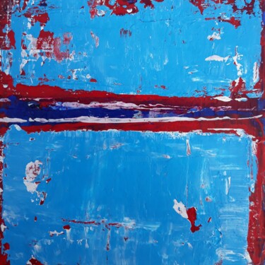 Malerei mit dem Titel "Série bleue" von Chantal Malet, Original-Kunstwerk, Acryl