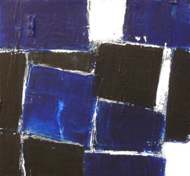 Peinture intitulée "Série Bleu Nuit" par Chantal Malet, Œuvre d'art originale, Acrylique