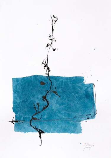 Pintura intitulada "Espérer le printemps" por Chantal Proulx, Obras de arte originais, Acrílico