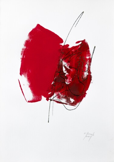 Malerei mit dem Titel "Entre les deux mon…" von Chantal Proulx, Original-Kunstwerk, Acryl