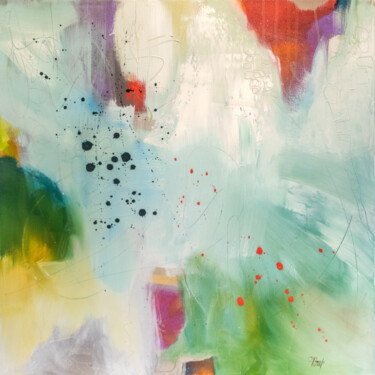 Pittura intitolato "Suivre son chemin" da Chantal Proulx, Opera d'arte originale, Acrilico