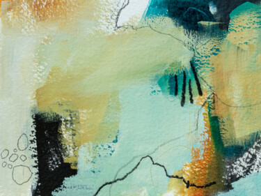 Pittura intitolato "Paysage éclaté #4" da Chantal Proulx, Opera d'arte originale, Acrilico