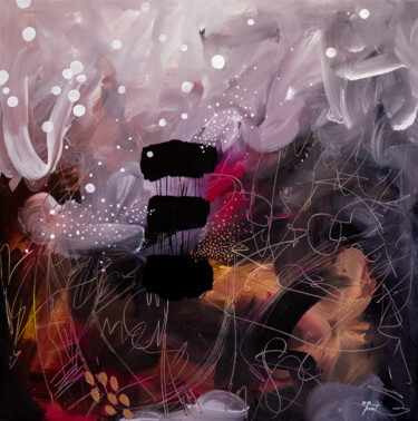 Ζωγραφική με τίτλο "Sommeil paradoxal" από Chantal Proulx, Αυθεντικά έργα τέχνης, Ακρυλικό Τοποθετήθηκε στο Ξύλινο φορείο σκ…