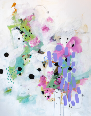 Картина под названием "Cherry Blossom" - Chantal Proulx, Подлинное произведение искусства, Акрил