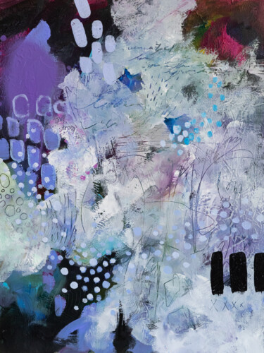"Musique dans ma tête" başlıklı Tablo Chantal Proulx tarafından, Orijinal sanat, Akrilik Ahşap panel üzerine monte edilmiş