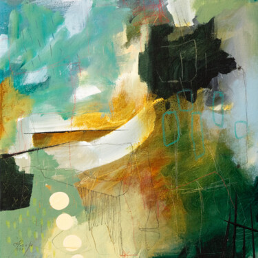 제목이 "Stormy weather"인 미술작품 Chantal Proulx로, 원작, 아크릴 나무 들것 프레임에 장착됨