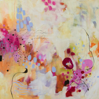 제목이 "Sabots-de-la-vierge"인 미술작품 Chantal Proulx로, 원작, 아크릴 나무 들것 프레임에 장착됨