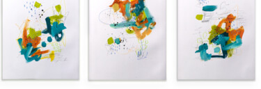 Painting titled "Splash!" by Chantal Proulx, Original Artwork, Acrylic