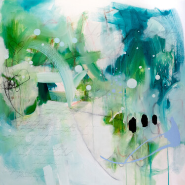 Pintura titulada "Espoirs possibles" por Chantal Proulx, Obra de arte original, Acrílico Montado en Bastidor de camilla de m…