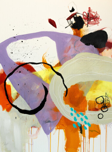 Malarstwo zatytułowany „Poivrons confits” autorstwa Chantal Proulx, Oryginalna praca, Akryl