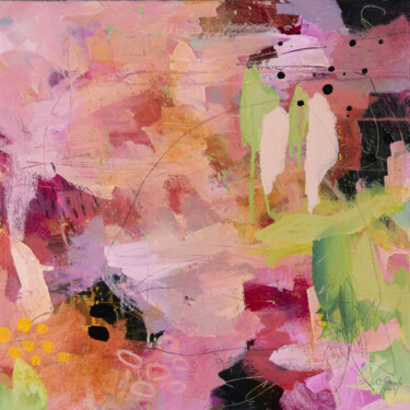 Картина под названием "Close to you" - Chantal Proulx, Подлинное произведение искусства, Акрил Установлен на Деревянная рама…