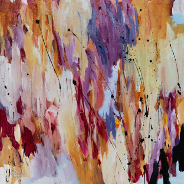 Картина под названием "Rêverie" - Chantal Proulx, Подлинное произведение искусства, Акрил Установлен на Деревянная рама для…