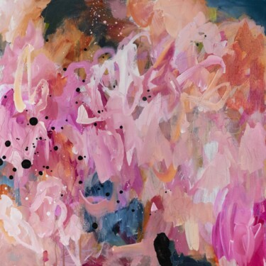 Картина под названием "Cotton Candy Dream" - Chantal Proulx, Подлинное произведение искусства, Акрил Установлен на Деревянна…