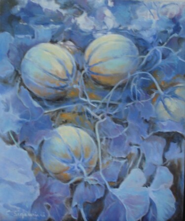 Painting titled "Melons" by Chantal Signorini (C.Signorini), Original Artwork