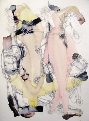 Dessin intitulée "Métamorphoses 1" par Chantal Tichit, Œuvre d'art originale, Crayon