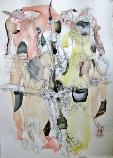 "Métamorphoses 3" başlıklı Resim Chantal Tichit tarafından, Orijinal sanat, Suluboya