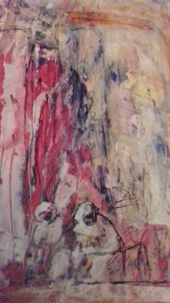 Peinture intitulée "Visite au souks" par Chantal Walter, Œuvre d'art originale, Acrylique