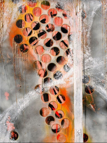 Peinture intitulée "Le bien et le mal II" par Chantal Westby, Œuvre d'art originale, Acrylique Monté sur Châssis en bois