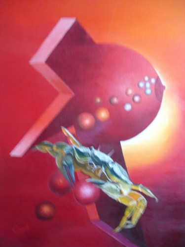 Pintura titulada "Papillome" por Tounet77chantalcassard, Obra de arte original