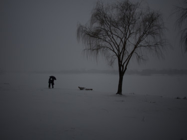 Photography titled "Lovers in the Snow.…" by Chantale Wong, Original Artwork