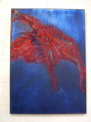 Peinture intitulée "Le temps des Balein…" par Chantal Hétuin, Œuvre d'art originale