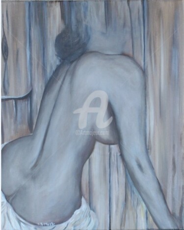 Painting titled "Sensualite2" by Chantal Le Mesle, Original Artwork, Oil