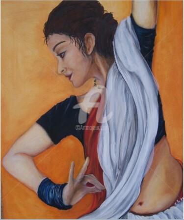 Painting titled "Rani" by Chantal Le Mesle, Original Artwork, Acrylic