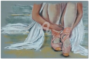 Картина под названием "Je danse , danse...." - Chantal Le Mesle, Подлинное произведение искусства, Пастель