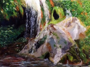 Pintura titulada "Cascade" por Chantal Le Mesle, Obra de arte original, Acrílico
