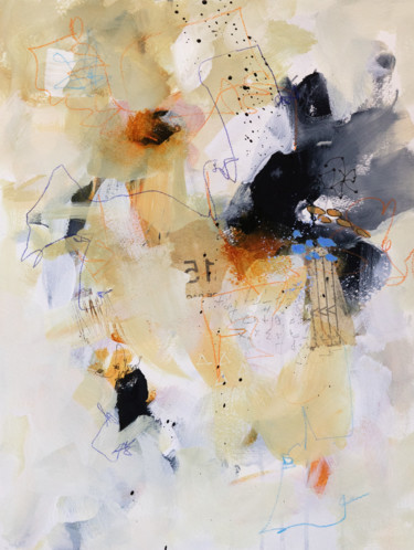Libérée par ton étreinte Peinture intitulée "Libérée par ton étr…" par Chantal Proulx, Œuvre d'art originale, Acrylique