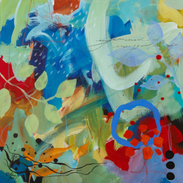 Botanica 3 Painting titled "Botanica 3" by Chantal Proulx, Original Art, Acrylic Mounted on Stretcher frame