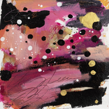 Pittura intitolato "My pinky told me" da Chantal Proulx, Opera d'arte originale, Acrilico Montato su Altro pannello rigido