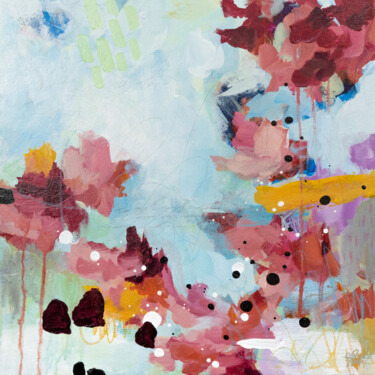 Картина под названием "Together" - Chantal Proulx, Подлинное произведение искусства, Акрил Установлен на Деревянная рама для…