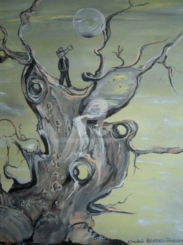 Painting titled "arbre de vie...ses…" by Chantal Roussel Roggia, Original Artwork, Oil