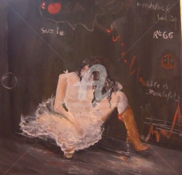 Peinture intitulée "peace of heart" par Chantal Roussel Roggia, Œuvre d'art originale, Huile