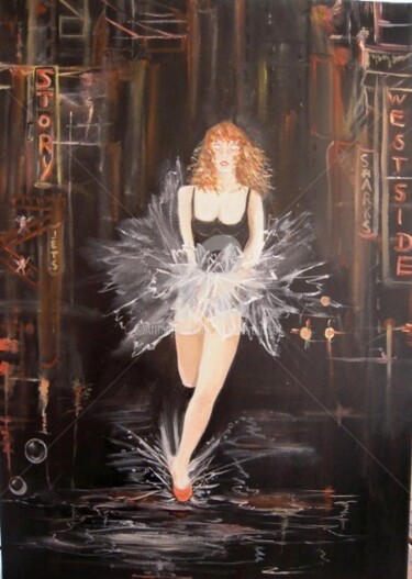 Painting titled "" Juliette "" by Chantal Roussel Roggia, Original Artwork, Oil