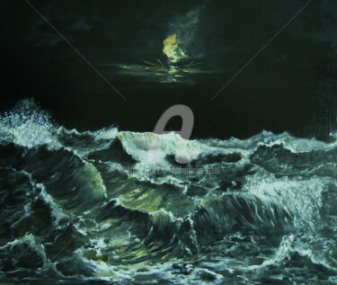 Schilderij getiteld "Orgues océanes fran…" door Chantal Roussel Roggia, Origineel Kunstwerk, Anders