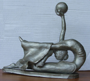 Sculpture titled "ginasta" by Roberto Barata, Original Artwork, Clay