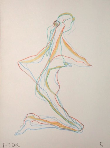 Drawing titled "Sans titre" by Roland Le Chapelier, Original Artwork, Other