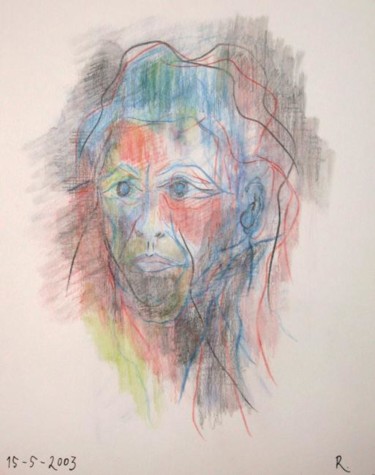 Drawing titled "Sans titre" by Roland Le Chapelier, Original Artwork