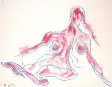 Drawing titled "Sans titre" by Roland Le Chapelier, Original Artwork