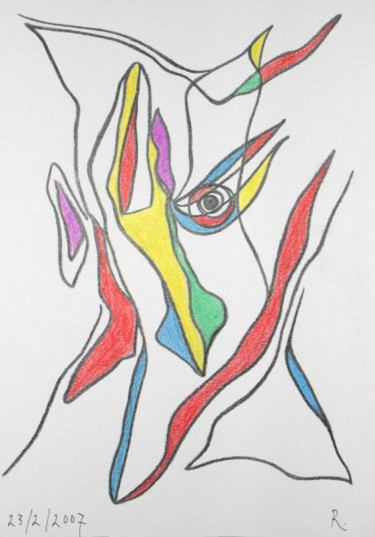 Drawing titled "Sans titre" by Roland Le Chapelier, Original Artwork