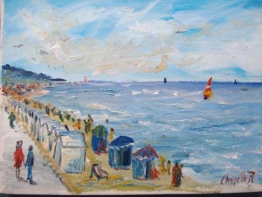 Painting titled "Villers sur mer, la…" by Rémi Chapelle, Original Artwork