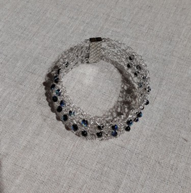 Design intitulée "bracelet-crochet-en…" par L-Atelier-De-Mo, Œuvre d'art originale, Bracelets