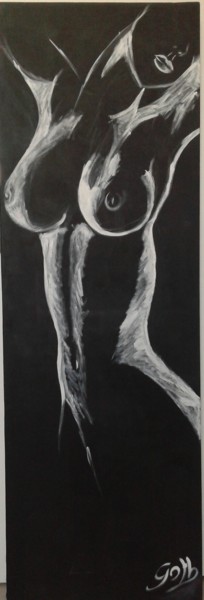 Pintura titulada "mlle toute nue 2.jpg" por Goth, Obra de arte original, Acrílico