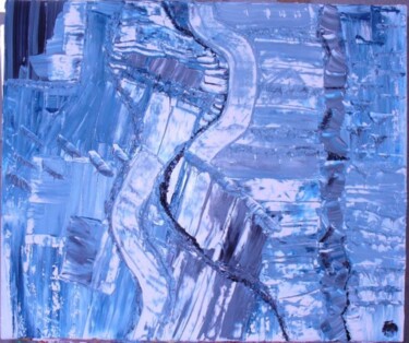 Painting titled "Variation sur les c…" by Charlène Chambas (Chacha), Original Artwork, Oil Mounted on Wood Stretcher frame