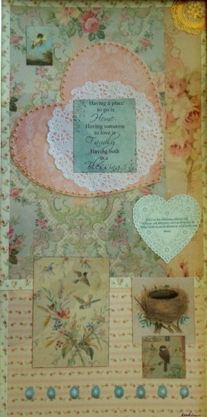 Collages titled "For my Valentine" by Charlene Wooden, Original Artwork