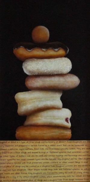 Painting titled "Breakfast" by Charlene Wooden, Original Artwork, Oil