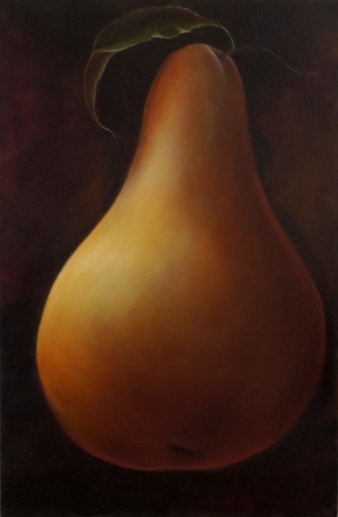 Painting titled "Pear" by Charlene Wooden, Original Artwork, Oil